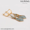 64217 Xuping jewellery shops interior design images temperamental waterdrop blue turquoise gold jewelry set